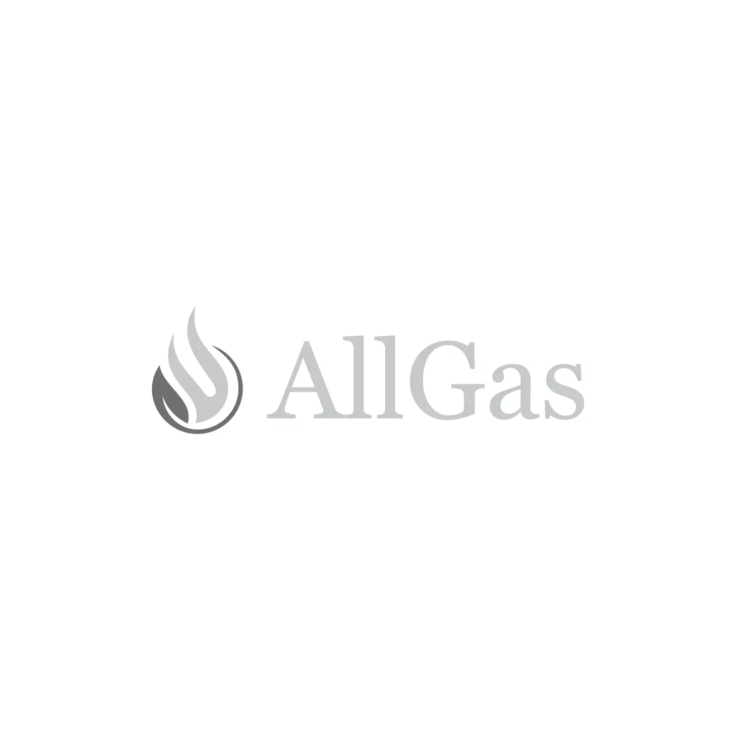 Gas business homepage on laptop screen